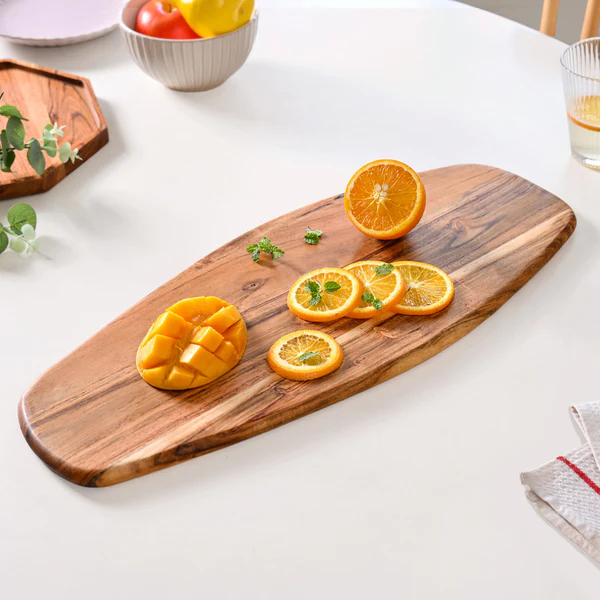 Long Organic Wooden Platter